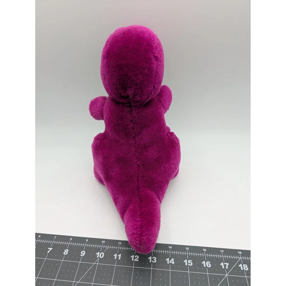 Goffa Purple Green Dinosaur Plush Yellow‎ Bow Tie 12  inch